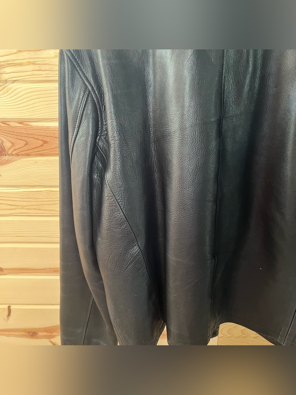 Vintage 90s M. Julian Wilsons Genuine Leather Bomber Jacket Mens Large Black - Picture 7 of 7